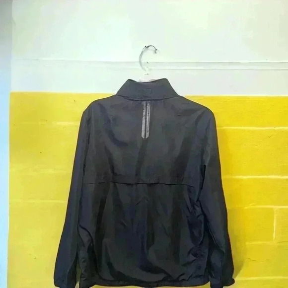 STARTER vintage jacket Full Zip Windbreaker Small Black Blue 100% Polyester - Picture 3 of 5